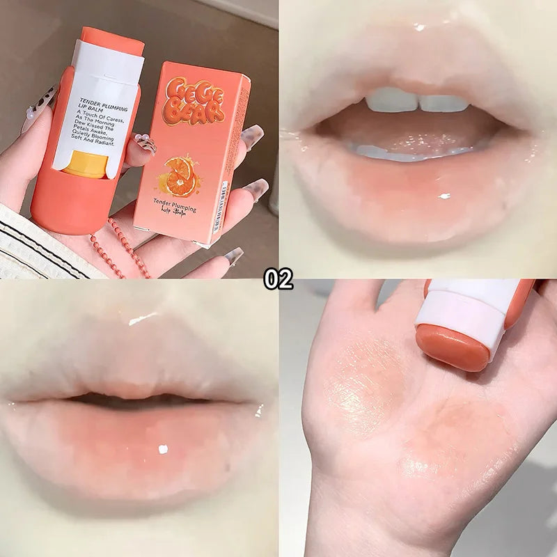 Gegebear Delicate and Moisturizing Lip Balm, Colorless Lip Care, Summer Moisturizing and Hydrating, Lipstick Primer, Lip Balm for Beauty, Moisturizing and Repairing, Anti-Dry and Anti-Cracking, Refreshing and Non-Sticky, Long