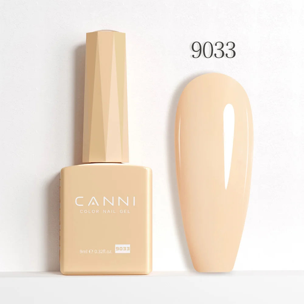 CANNI Hema Free Nail Gel Polish Fall Color Collection Semi Permanent Diamong Long Wear Top Coat Red Gorgeous JellyNude Color 9ml