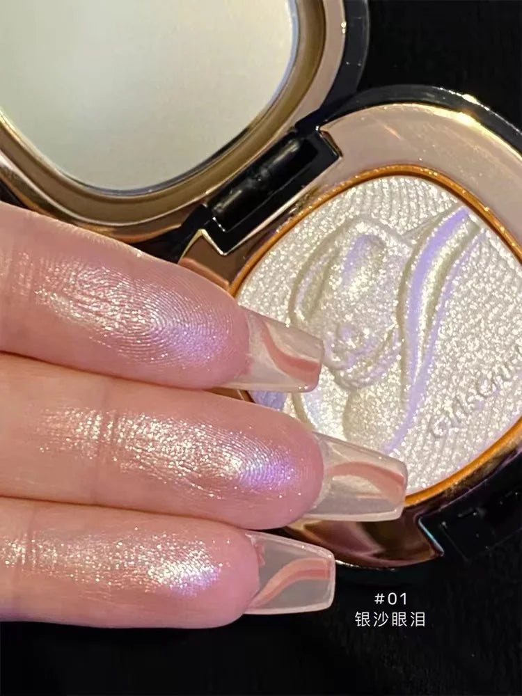 GirlsCrush Denim Series Highlight Brightening Highgloss Water Gloss Submissive Shimmer Eye Nose Powder Cosmetics 5.5g