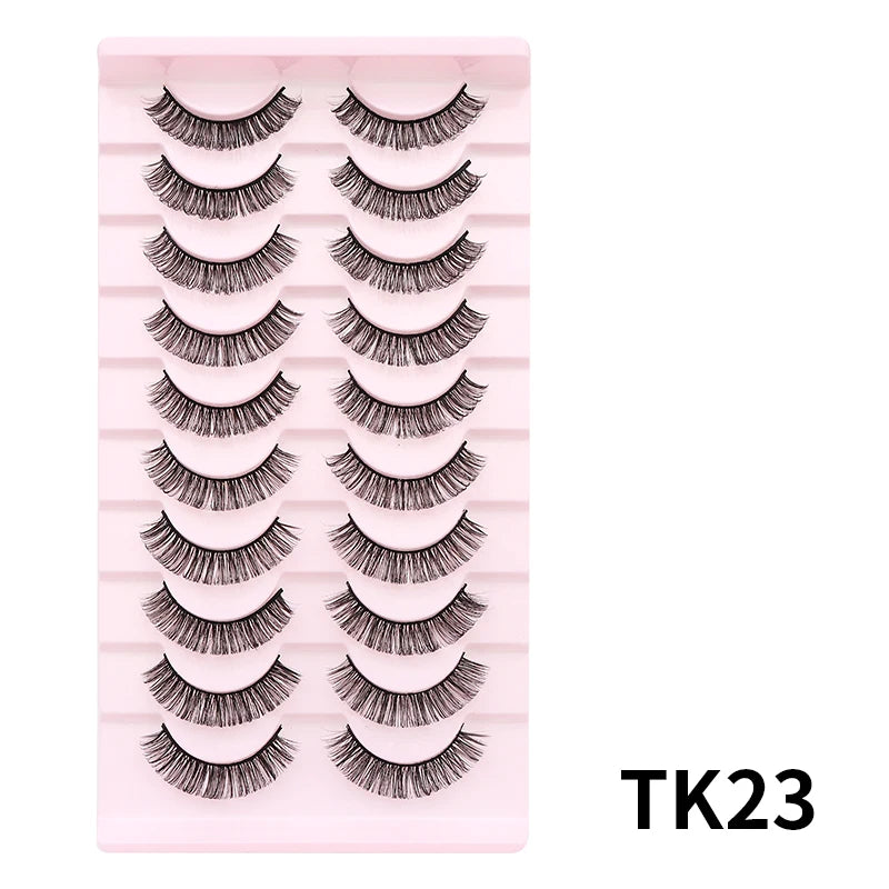 Russian Strip Lashes Makeup Lashes 25mm 3D Mink Volume Fluffy Natural False Eyelashes Thick Dramatic Mink Eyelashes Wholesale