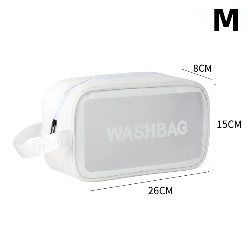 Portable Travel Wash Bag Female Transparent Waterproof Makeup Storage Pouch Large Capacity Cosmetic Organizer Beauty Women Case