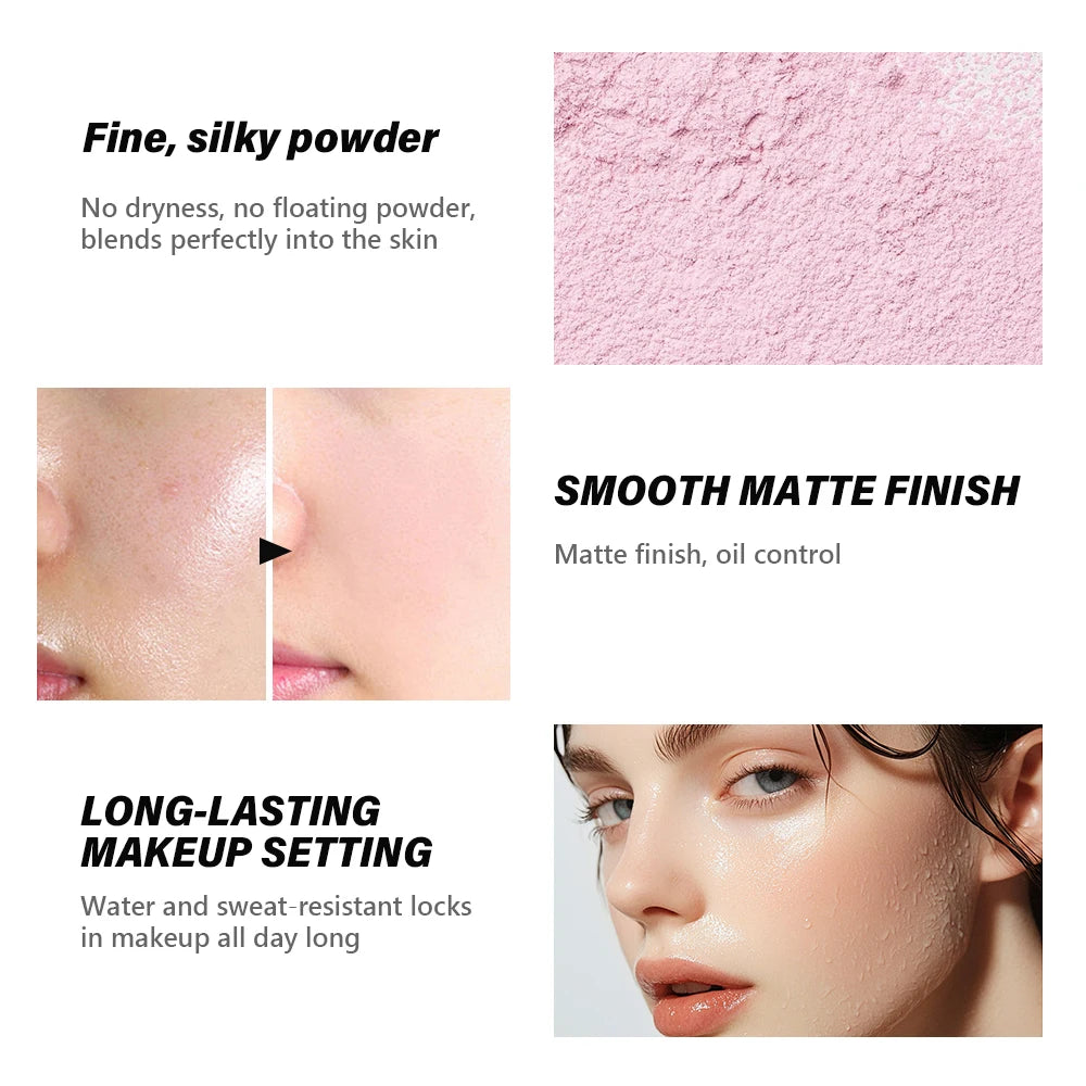 Matte Loose Baking and Setting Powder powder Oil Control Natural Face Matte Waterproof Brightening Loose Powder Makeup