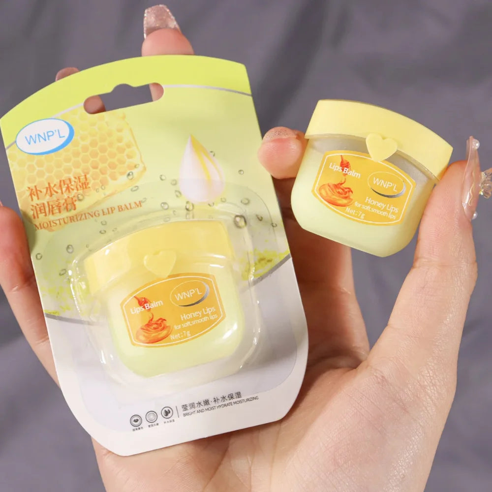 Moisturizing Vaseline Lip Balm, Hydrating Lip Mask for Dry Cracked Lips, Long-Lasting, Skin-Friendly, Unisex, Certified