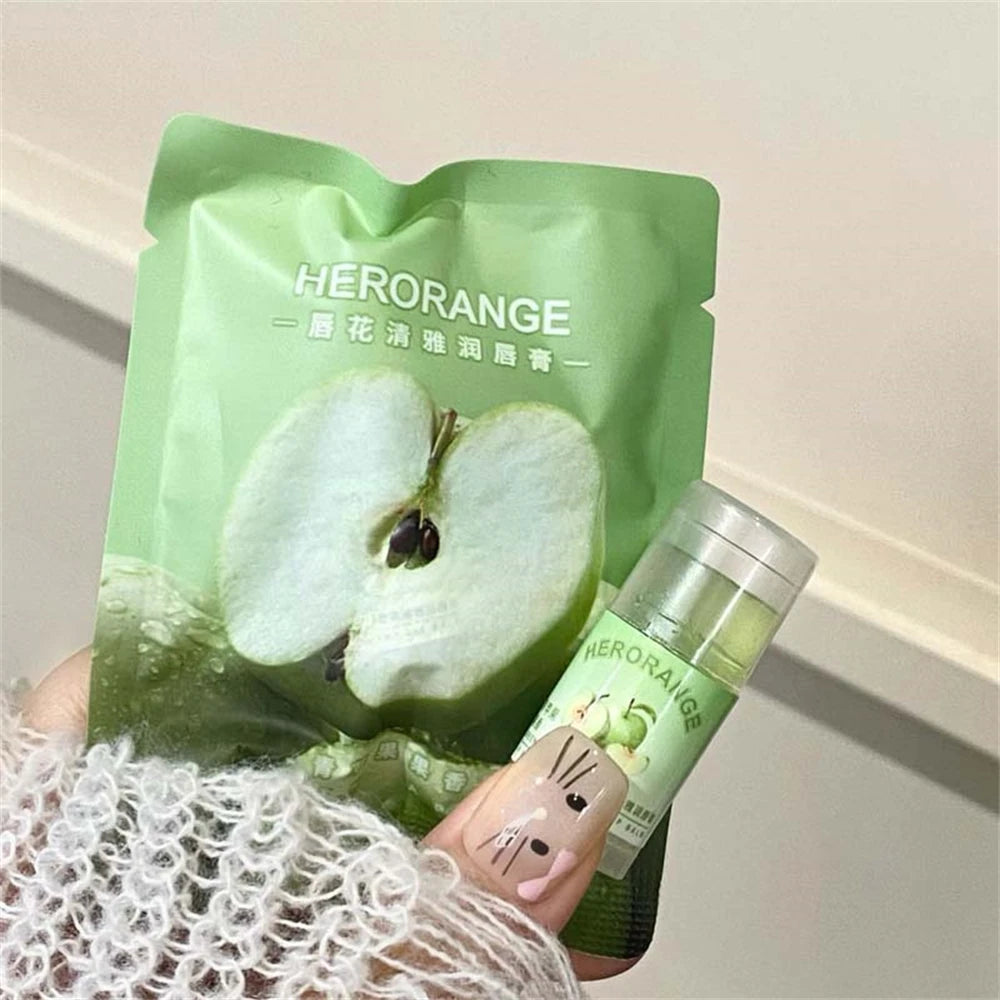 Transparent Coconut Fruit Lip Balm Lip Care Moisturizing Fade Fine Lines Jelly Lip Gloss Lipstick Anti-drying Hydration Makeup