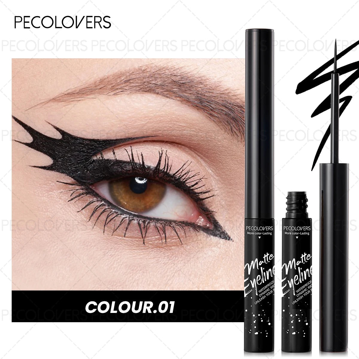 1PC Colorful Liquid Eyeliner, Waterproof, Precise Line, High Color Payoff, Quick Drying, Perfect for Christmas and Holiday Party
