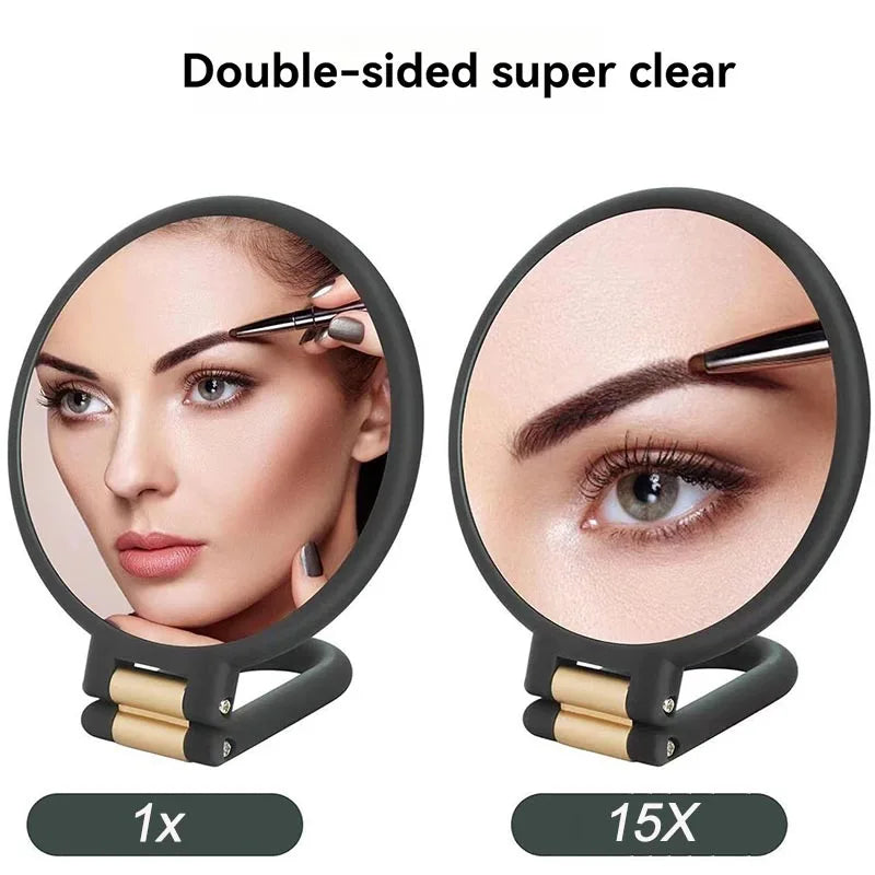 New 2/5/10/15x Magnifying Makeup Mirror Women's Pocket Mirror Small Folding Mirror for Table HUAZJ06