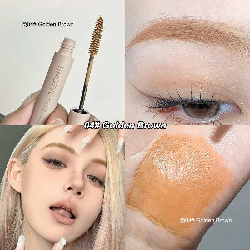 Light Golden Brown Dyeing Eyebrow Cream Long Lasting Waterproof Quick-dry Pink Liquid Dyeing Eyebrow Enhancers Makeup Cosmetics