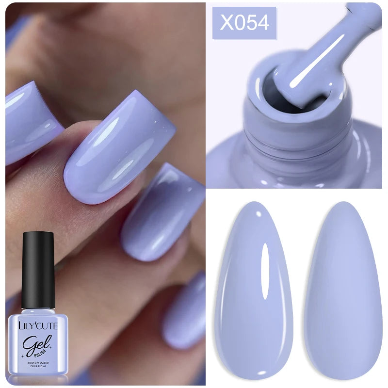 LILYCUTE 7ml Fruit Grape Purple Cat Magnetic Gel Nail Polish Vernis Semi Permanent Soak Off Colorful Gel Polish Nails Supplies