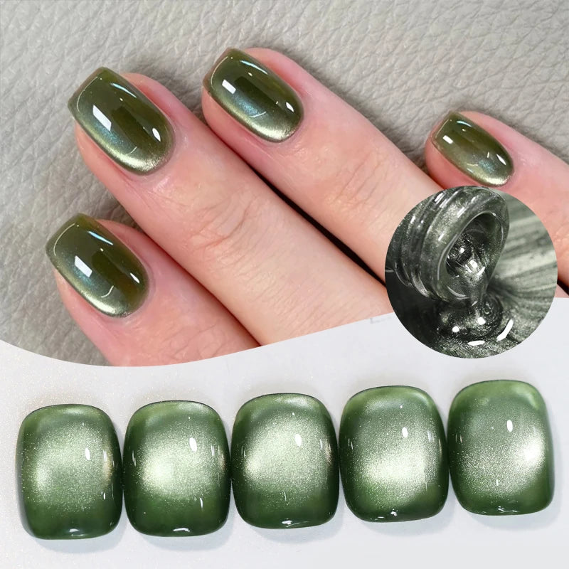 BORN PRETTY 10ml Fruit Purple Grape Cat Magnetic Gel Nail Polish 2025 New Whitening Guava Glass Beads Varnish Nail Supplies