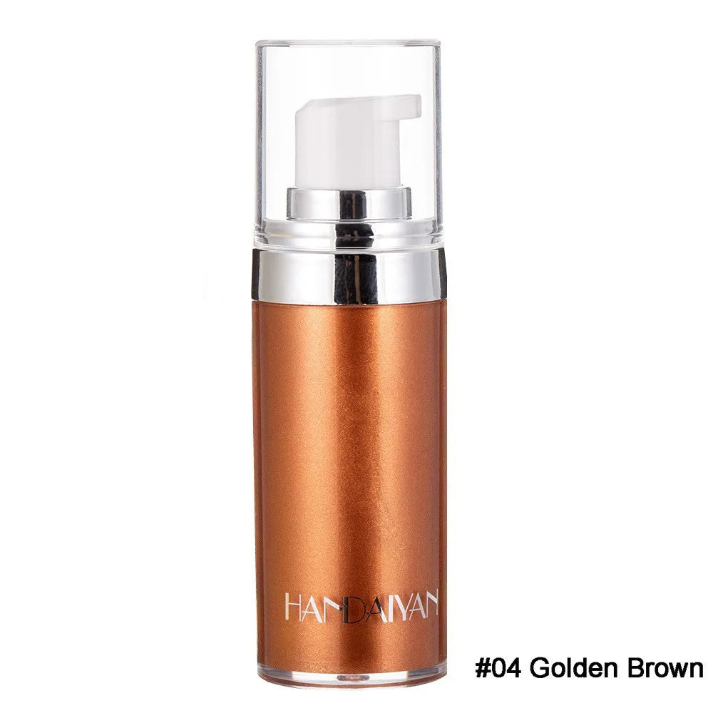Liquid Highlighter Makeup Smooth Shine Shimmer Glitter Body Highlighter Liquid Cream Foundation Long Lasting Body Cosmetics