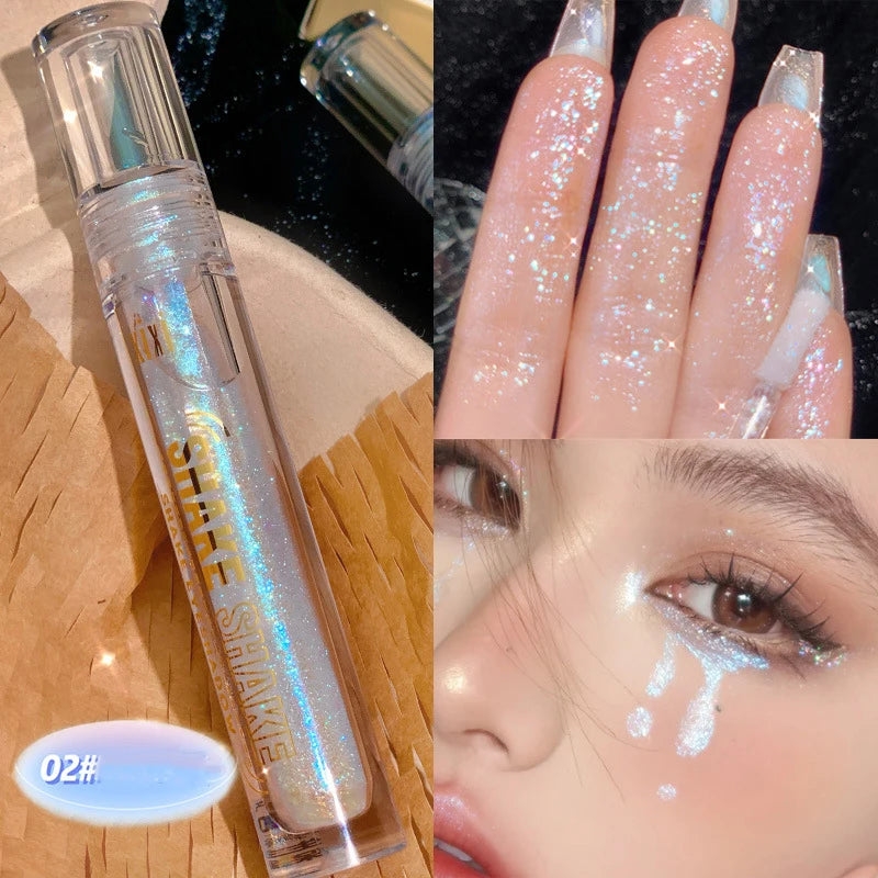 high gloss liquid,  shiny liquid,  quick drying, long-lasting face and body brightening liquid