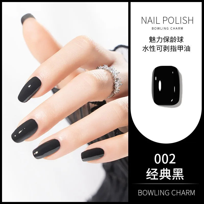 40 Colors New Nail Polish for Summer Water-based Quick Drying Tearable Nail Art Semipermanent Monochrome No Baking Lamp Varnish