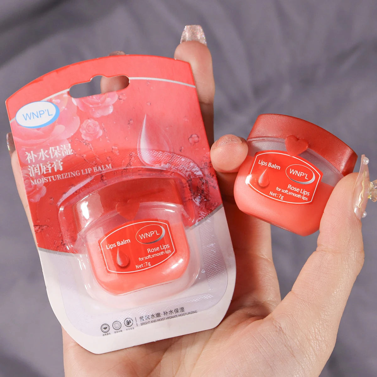 Moisturizing Vaseline Lip Balm, Hydrating Lip Mask for Dry Cracked Lips, Long-Lasting, Skin-Friendly, Unisex, Certified