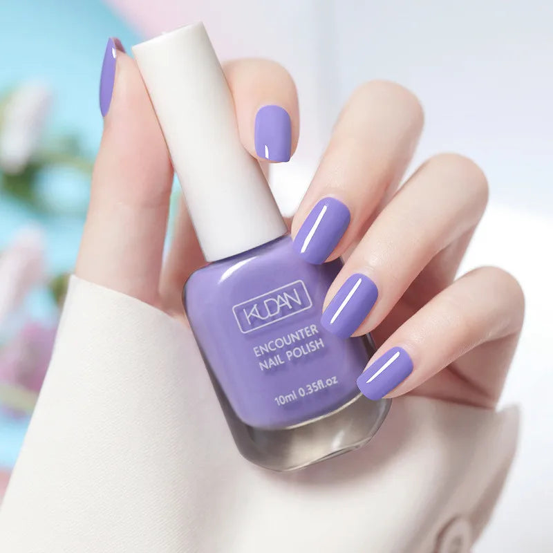 10ml Water-based Nail Polish Long Lasting Tearable Quick Dry No Bake Semi-permanent Varnish DIY Fashion Manicure 40 Color