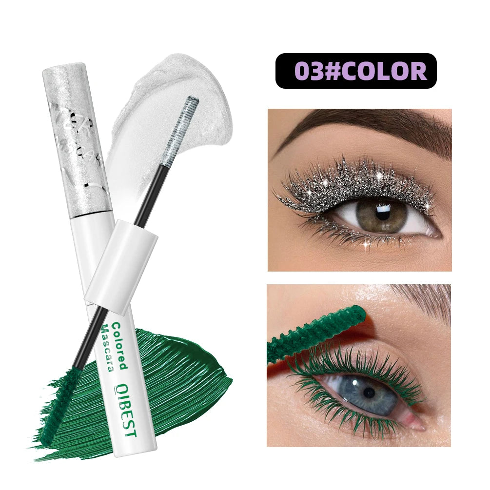 Qibest Double Head Diamond Glitter Waterproof Mascara