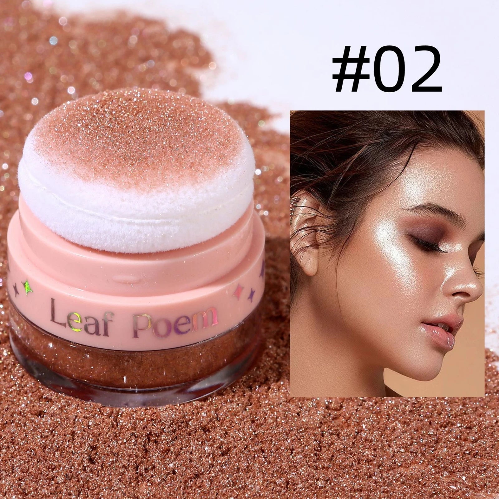 1PC Pearlescent Glitter, Fine Powder, Suitable for Hair/body/face, Highlight Powder, Blush Powder, Suitable for Music Festival