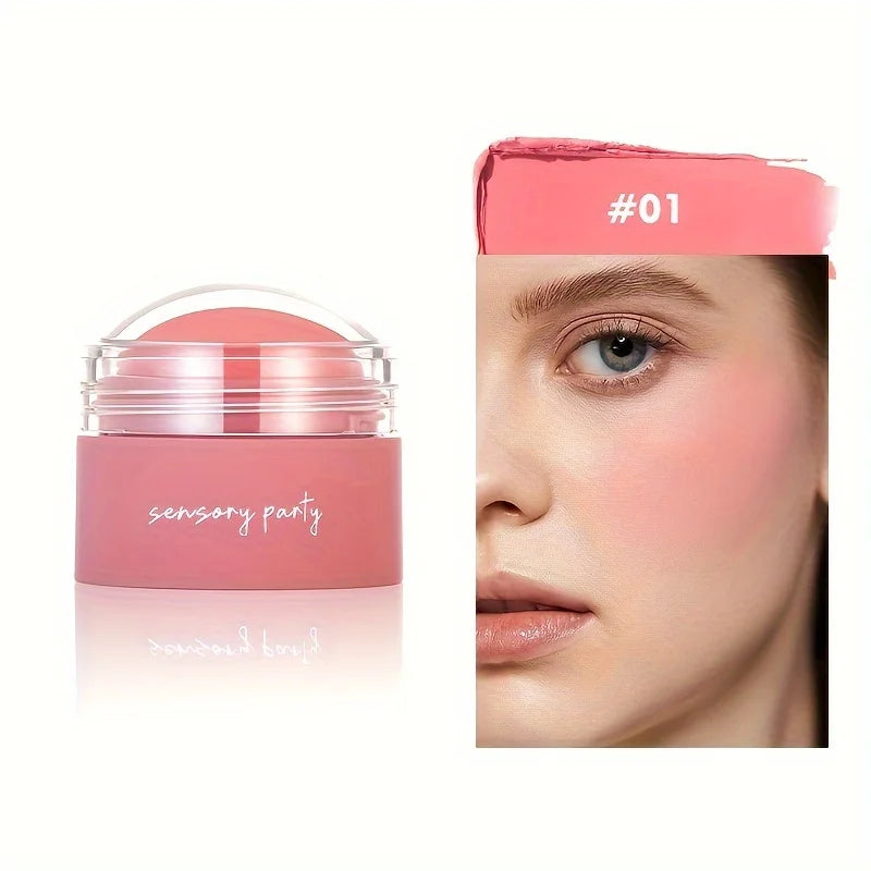 6 colors Waterproof Blush Cream - Long-Lasting, Multi-Use Makeup for Women