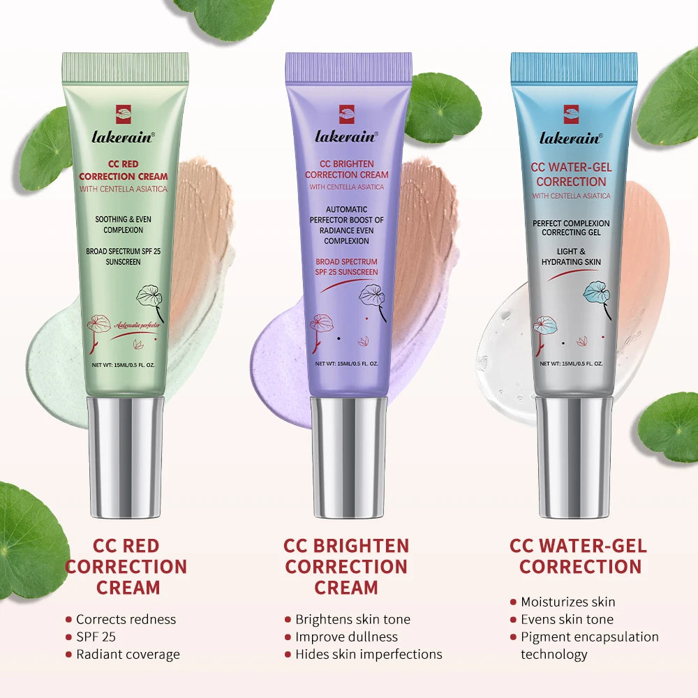 CC Cream Centella High Coverage Foundation Foundation Cream for Face Base Makeup Color Changing Liquid Foundation Korean Makeup