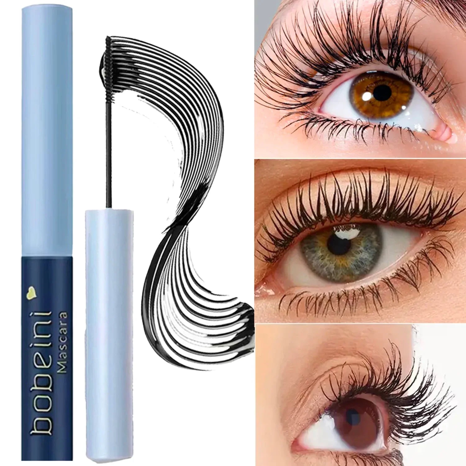 Silk Fiber Curling Mascara - Waterproof Lengthening & Volumizing