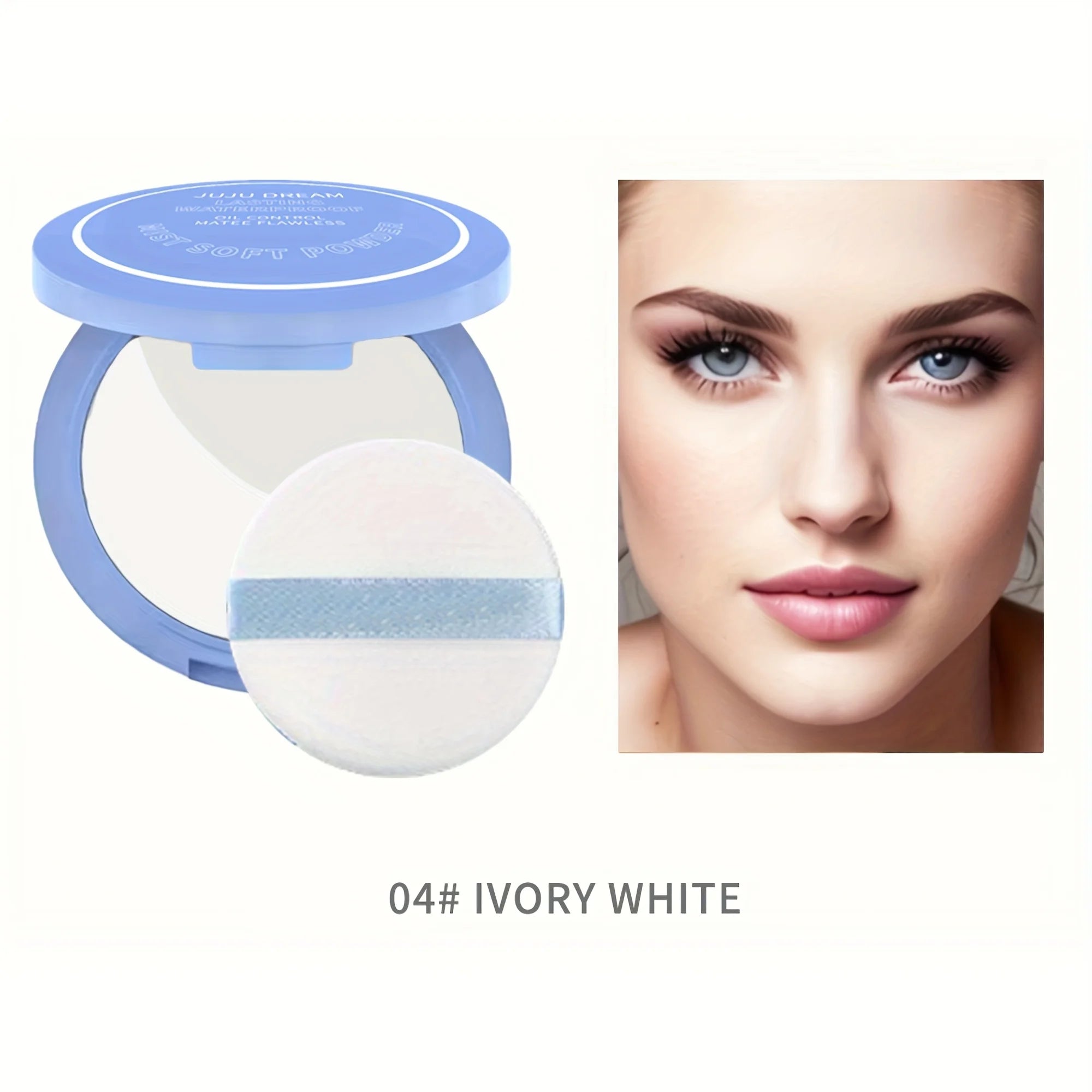 Silk Soft Pressed Powder OilControl Smooth Cake Makeup Lightweight Mist Matte Powder full Coverage Concealer Last Setting Powder