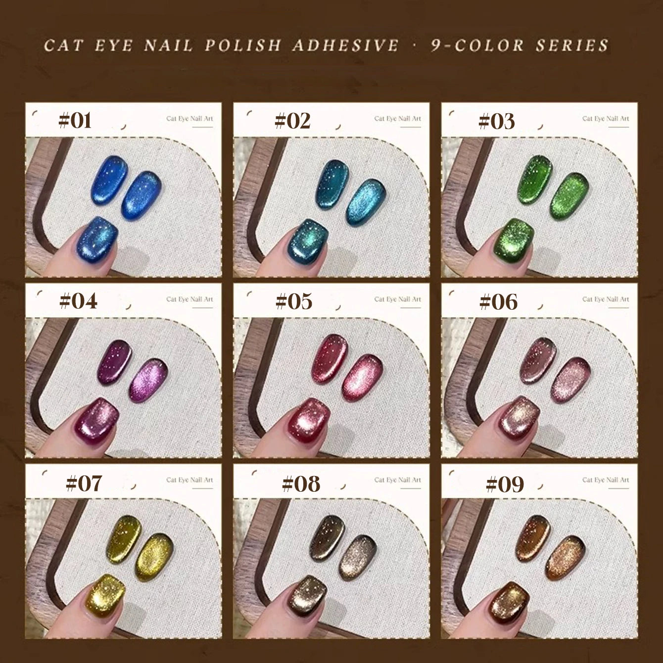 MIANEL 12ML Emperor Green Cat Eye Gel Nail Polish Whitenning Nails Green Nails Suitable For Nail Salons Nail Supplies  1-21pcs