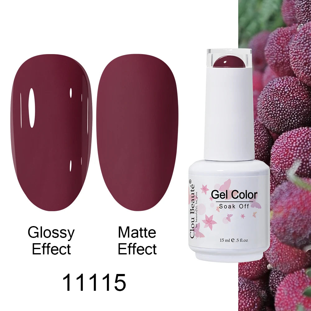Clou Beaute Royal Blue Color Winter Trendy Semi Permanent Nail Art Manicure Varnishes Gel Nail Polish Hybrid Base Gel Top Coat