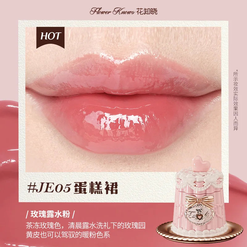 Flowerknows Strawberry Cupid Lipstick Cake Matte Velvet Lipgloss Lip Mud Makeup Korean Flower Know Lip Cream For Girls&Women