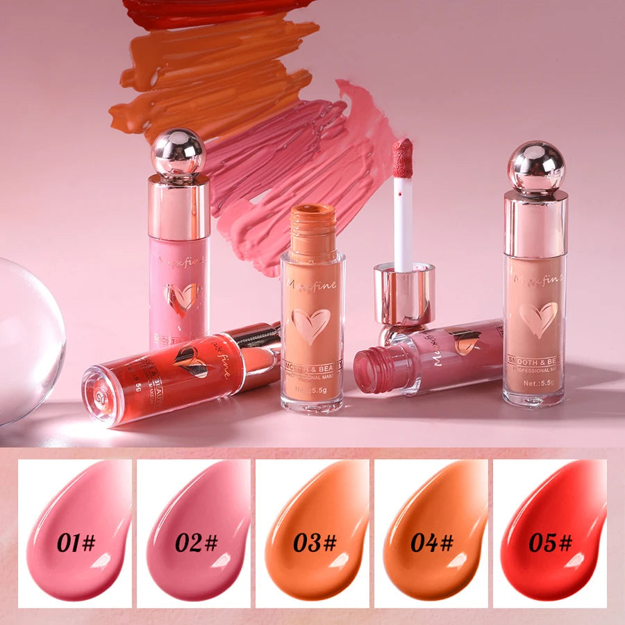 Multifunctional Liquid Blush with Smooth Texture Long Lasting Pigmentation Hydrating Formula and High Light Effect for Makeup