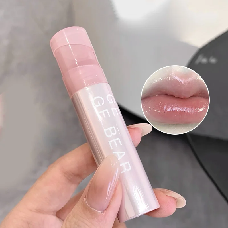 Gege Bear Water Gel Lip Gloss — Hydrating, Crystal-Clear Shine with Long-Lasting Color and Natural Finish
