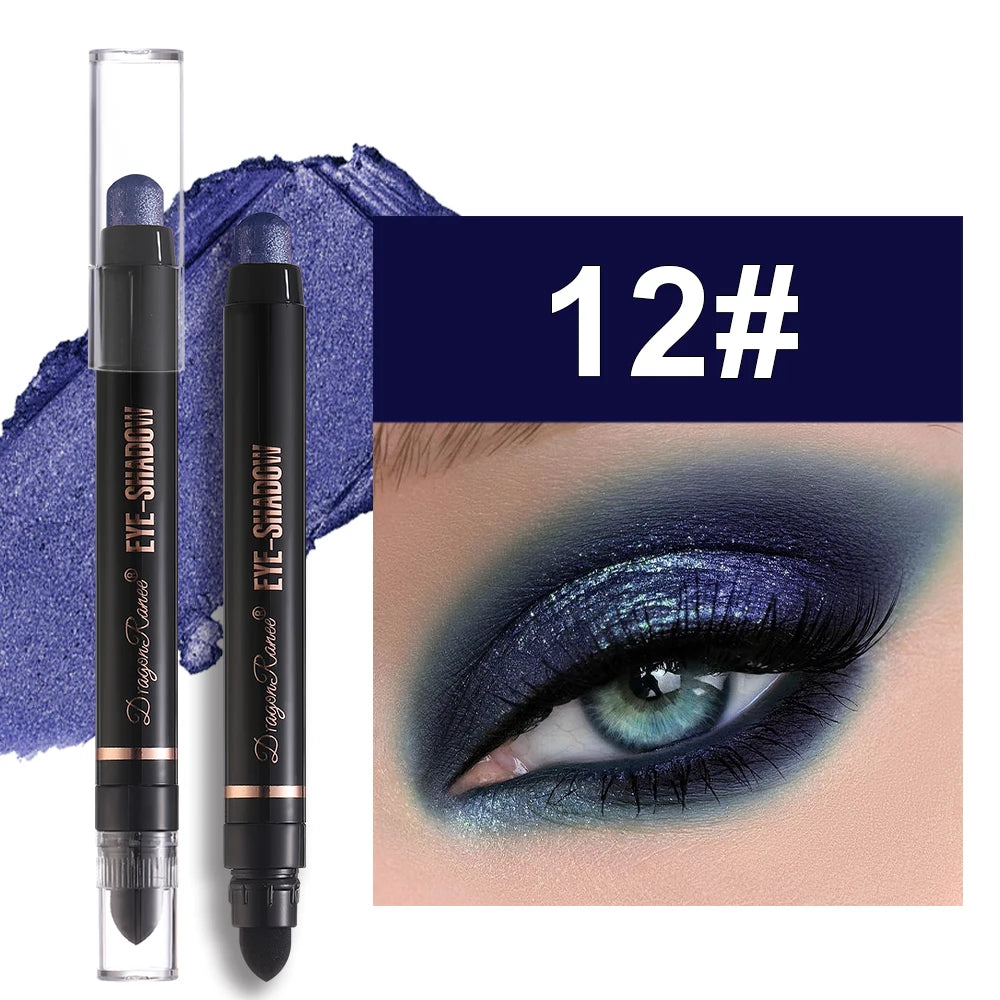 Eyeshadow Pen Pearlescent Eyeshadow Versatile One-Swipe Application Non-Smudging Waterproof Eyeshadow Highlighter Delicate Silky Smooth with Fine Shimmer Eyeshadow Liquid