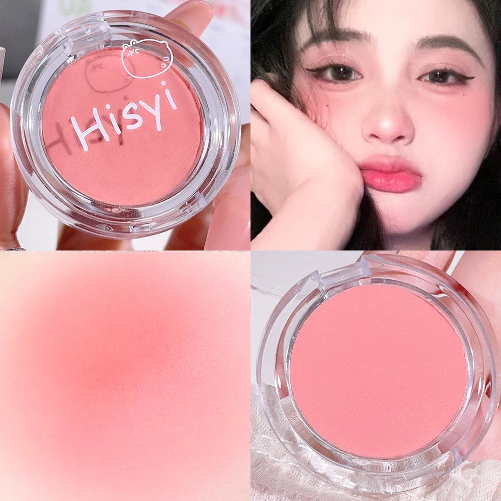 HISYI slightly tipsy blush matte fine flash micro flash natural color makeup pure desire monochrome blush plate