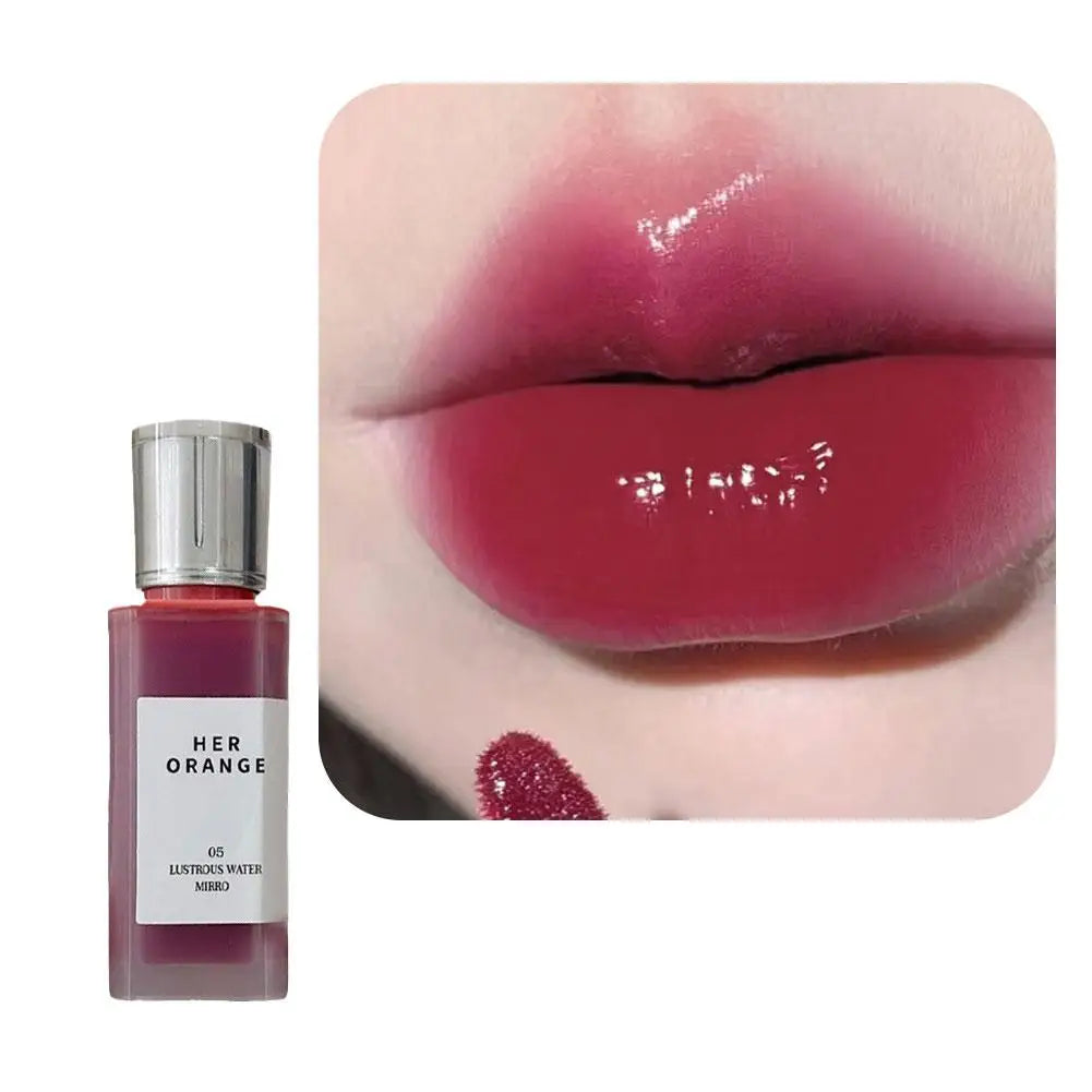 Clear Mirror Lip Gloss Water Light Lip Tint Hydrating Lipstick Glossy Shine Non Sticky Long Lasting Beauty Makeup Nude Color