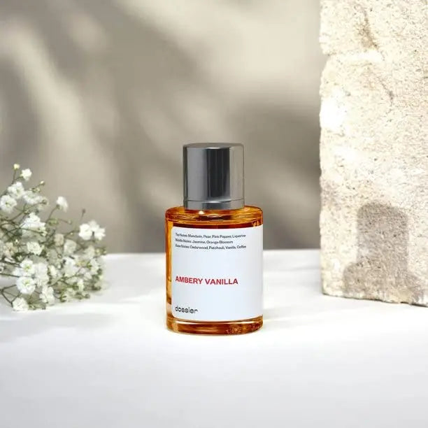 50ML Dossier Ambery Saffron Ambery Vanilla Arabian Perfume Pheromone Perfume Hair and Body Fragrance High-quality Noble Makeup