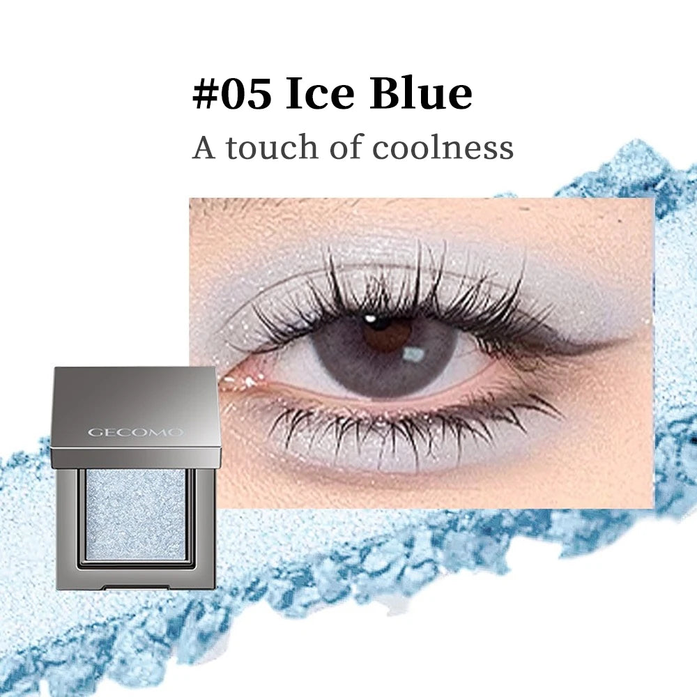 Single Color Eye Shadow Pearlescent Fine Shimmer Long-lasting Makeup Color Delicate Powder Eye Shadow Palette
