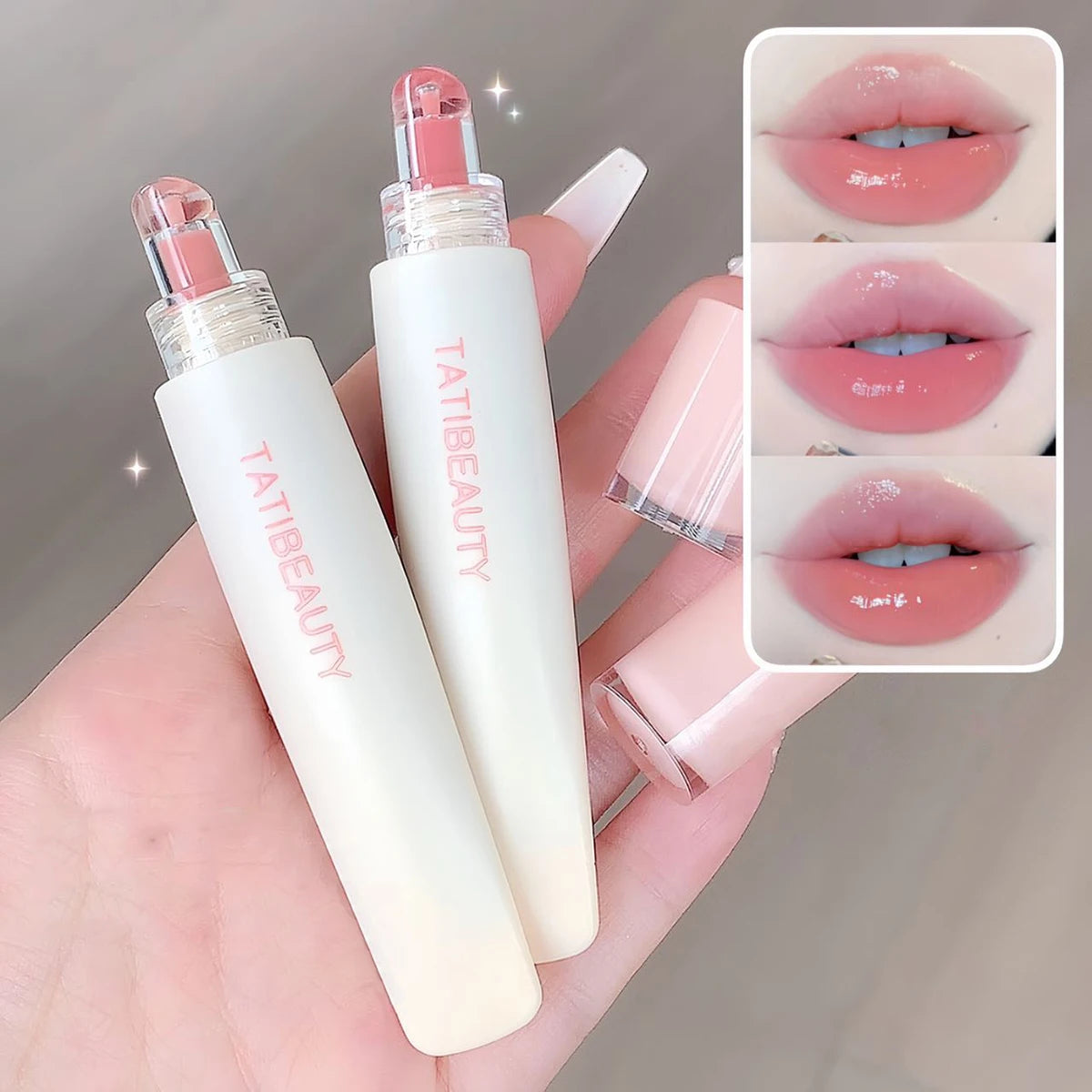 Tatibeauty Lip Jelly Essence - Tender Pink Hydrating Lip Gloss