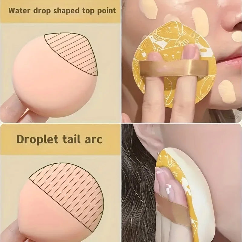5Pcs Marshmallow air cushion powder puff dry and wet dual-purpose super soft sponge liquid foundation without powder