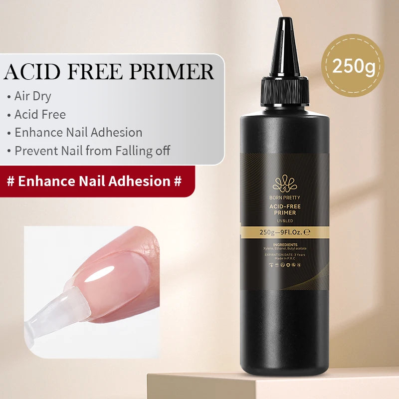 BORN PRETTY 250g Milky White Jelly Nude Gel Nail Polish Refilled Package Translucent Clear Semi Permanent Soak Off UV Gel