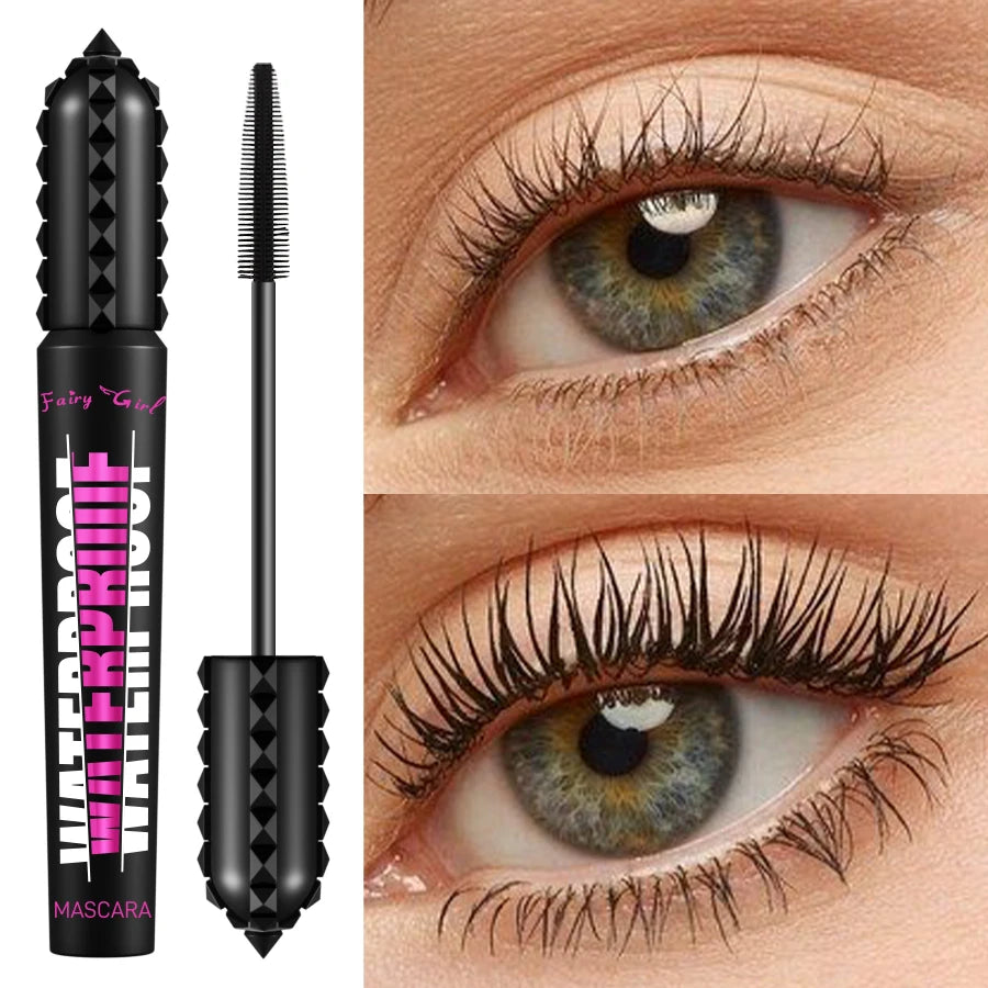 Black Waterproof Mascara - 4D Lengthening & Curling Effect