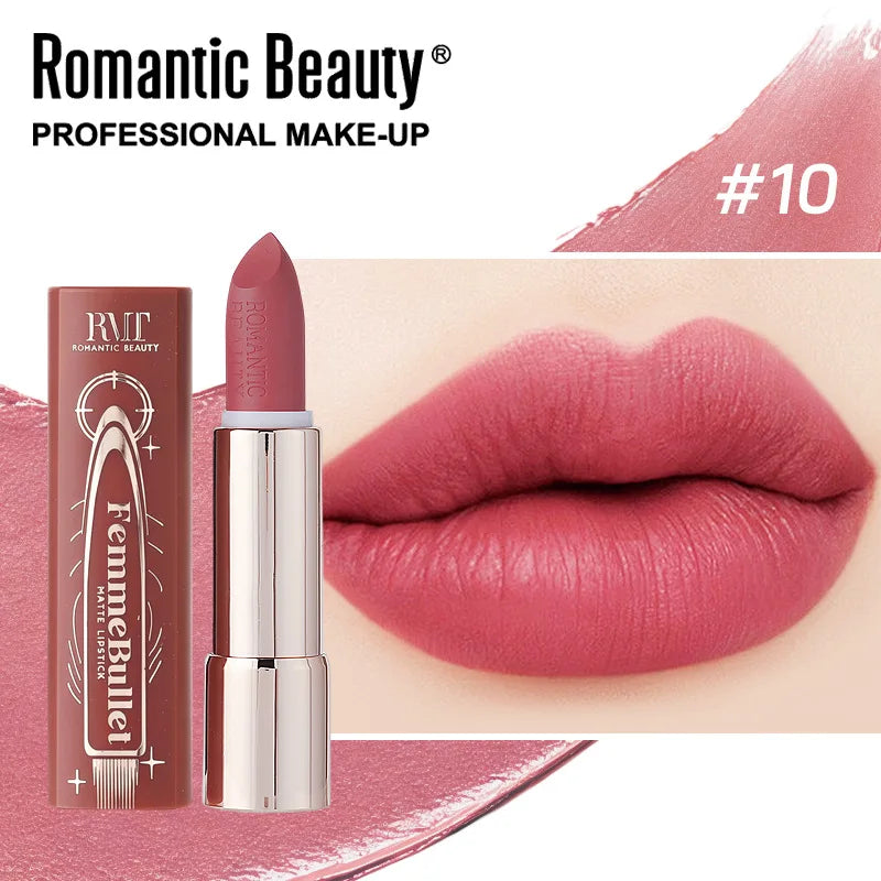 6 Colors Matte Liquid Lipstick - Transfer-Resistant Matte Lipstick, Highly Pigmented Formula, Smudge-Proof & Lasting Wear