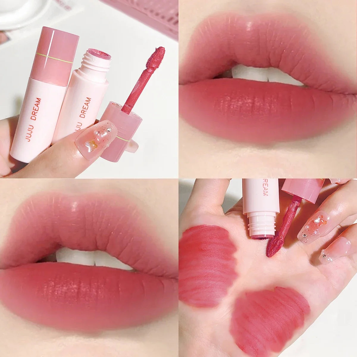 JUJU Dream Small milk tube lip gloss, airy white, matte lifting, lipstick, velvet, matte lip gloss, lip gloss