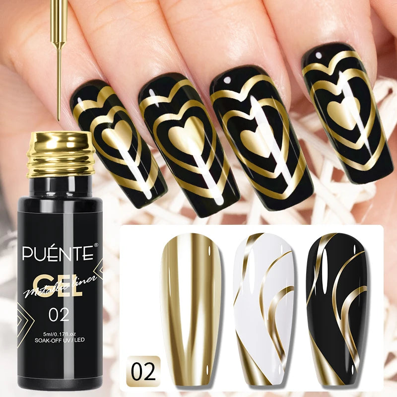 PUENTE Fruit Series Cat Magnetic Gel Nail Polish Summer Green Purple Pink Cat Eye Nail Gel Soak Off UV Semi-Permanent Varnish