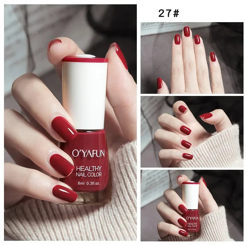 No-bake Nail Polish Nail Art Tearable Quick Dry Normal Without Lamp Nail Polish Glitter Sequins UV Varnish Nails Tools