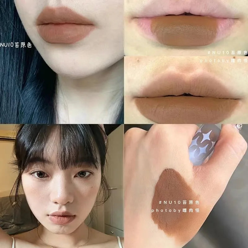 Kaleidos Velvet Matte Lip Stick Lip Cream Matte Finish Nude Colours Lip Tint Waterproof Lipgloss Long Lasting Vegan Makeup