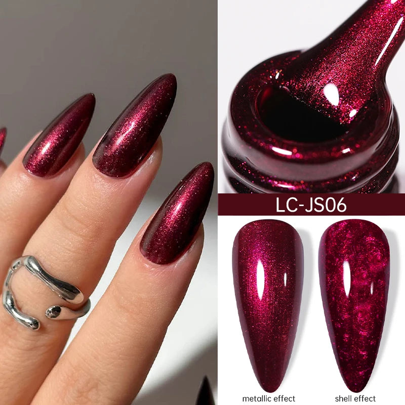 LILYCUTE 5ml Super Bright Metallic Painting Liner Gel Nail Polish UV LED Painting Gel Nail Art Drawing Stripe Pull Line UV Gel
