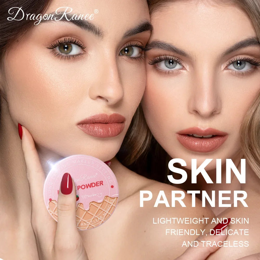 3Color Matte Face Loose Powder Waterproof Oil Control Facial Makeup Powder Natural Smooth Pearlescent Setting Powder Brightening