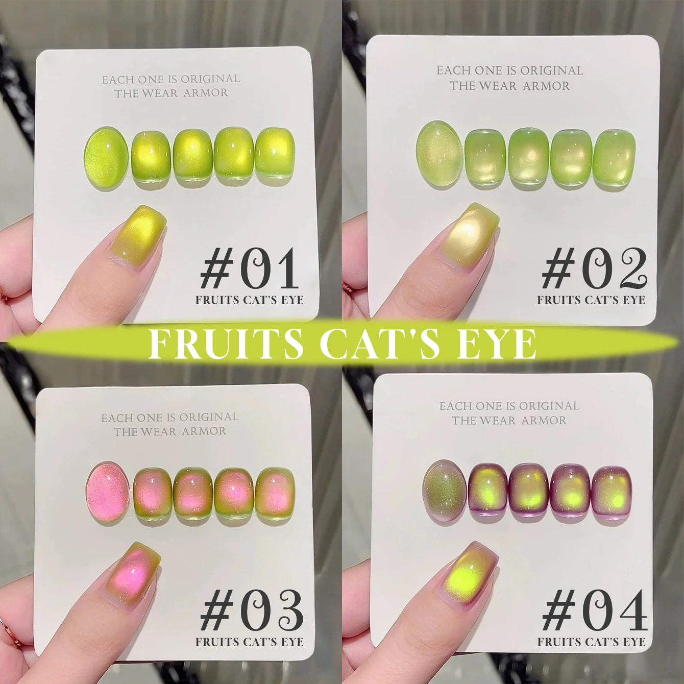 MIANEL 12ML Emperor Green Cat Eye Gel Nail Polish Whitenning Nails Green Nails Suitable For Nail Salons Nail Supplies  1-21pcs