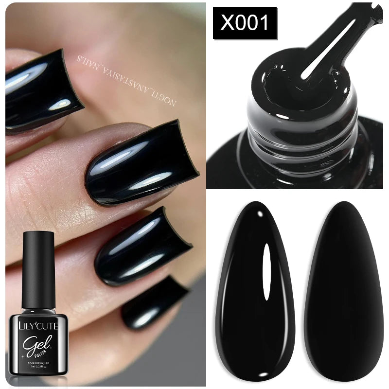 LILYCUTE 7ml Fruit Grape Purple Cat Magnetic Gel Nail Polish Vernis Semi Permanent Soak Off Colorful Gel Polish Nails Supplies