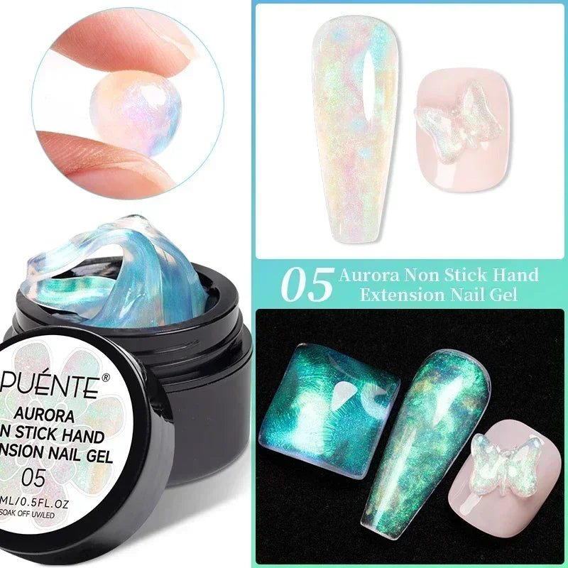 PUENTE Fruit Series Cat Magnetic Gel Nail Polish Summer Green Purple Pink Cat Eye Nail Gel Soak Off UV Semi-Permanent Varnish