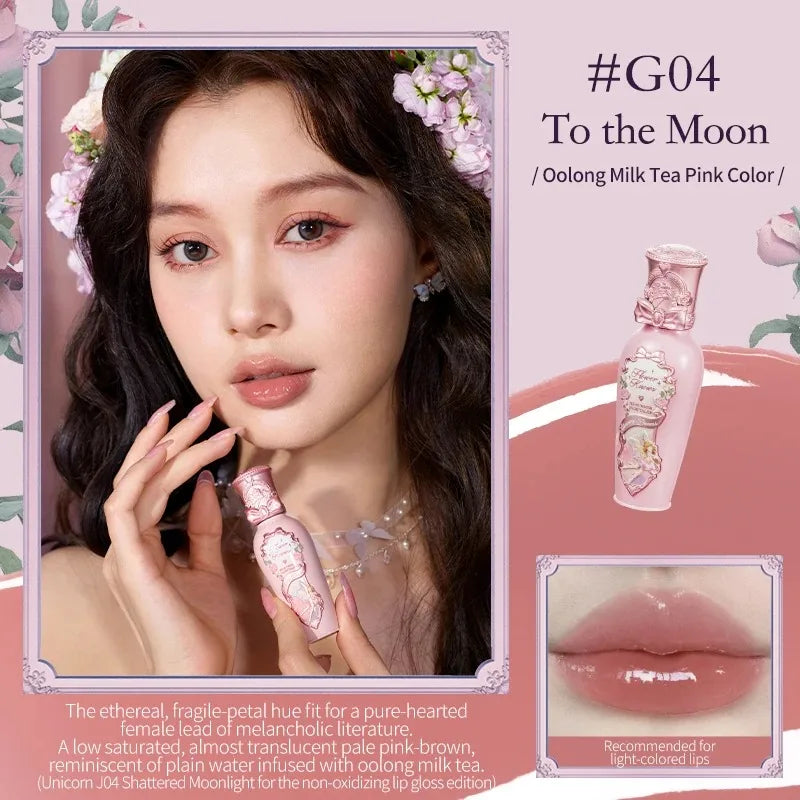 Flower Knows Midsummer Fairytales Collection Coating Film Forming Lip Balm Provides Moisturizing Non Sticky Properties Lip Glow
