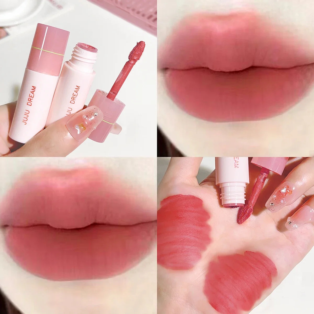 JUJU Dream Small milk tube lip gloss, airy white, matte lifting, lipstick, velvet, matte lip gloss, lip gloss
